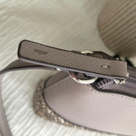 1. Kate Spade Glitter Crossbody Bag – Taupe Gold - Picture 4 of 12